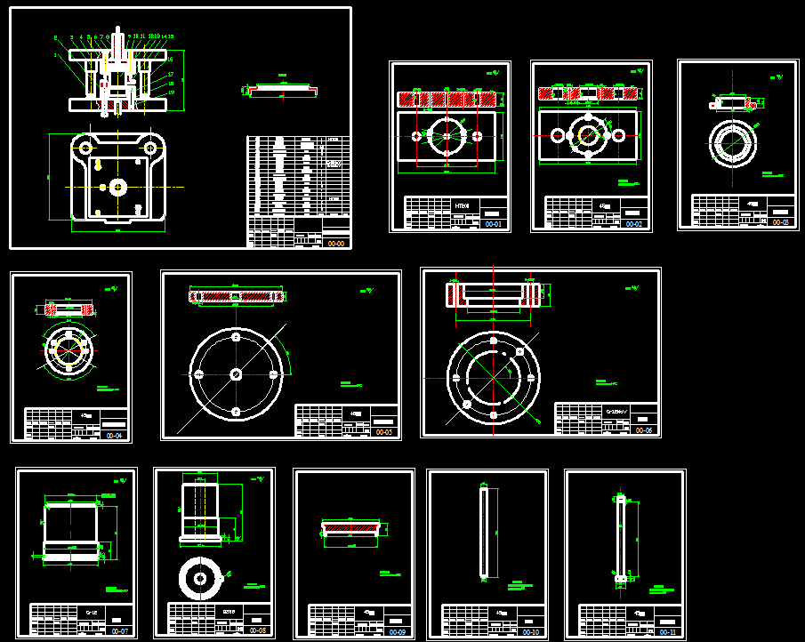 灯罩冲压成形工艺及模具设计（落料冲孔拉深复合模、翻边模2套模具）【全套28张CAD图】