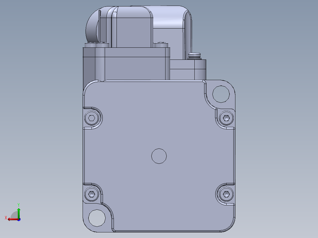 汇川电机（100w普通）MS1H1-10B30CB-A330Z 外形图后视图