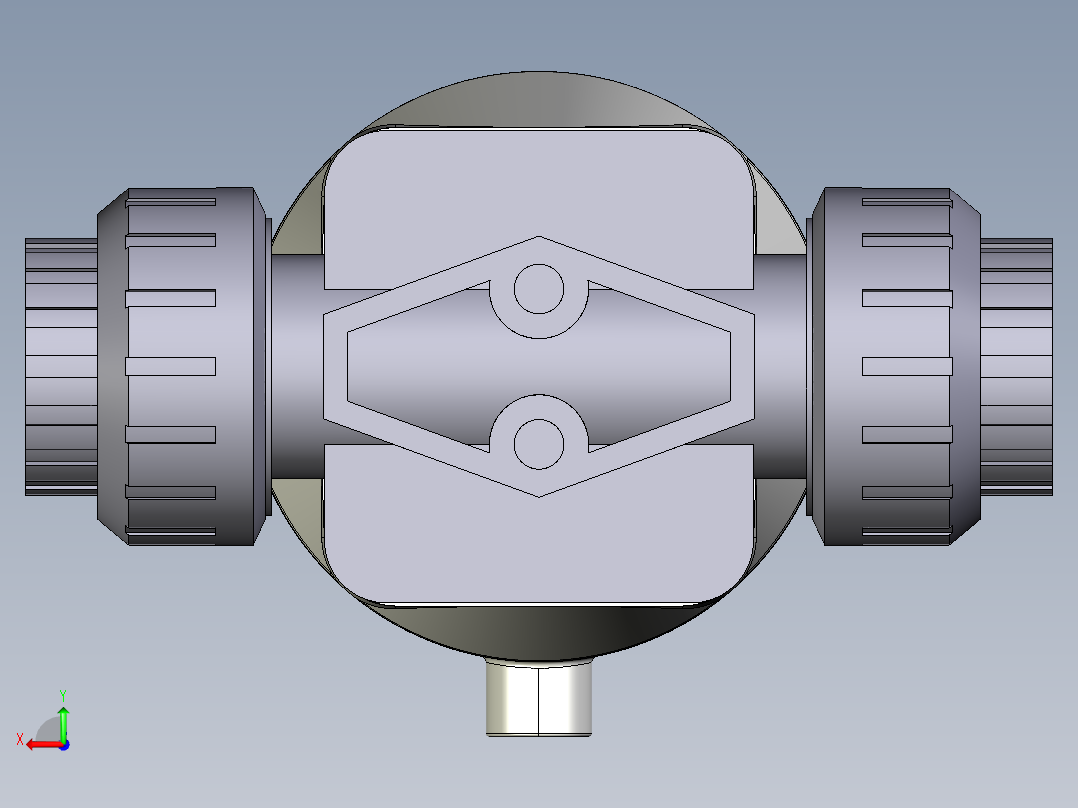 9DKPUFVCP DA 气动隔膜阀双作用BSP螺纹女性联盟结束，PVC-U系列后视图
