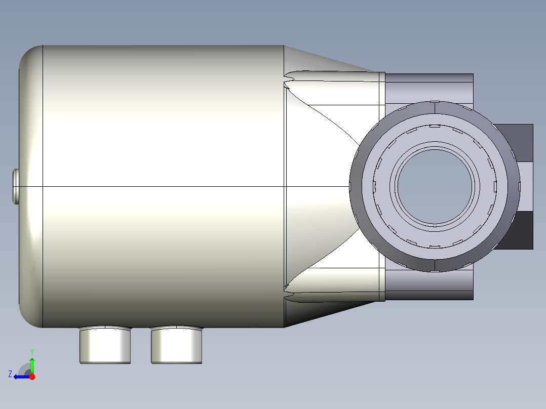 9DKPUFVCP DA 气动隔膜阀双作用BSP螺纹女性联盟结束，PVC-U系列右视图