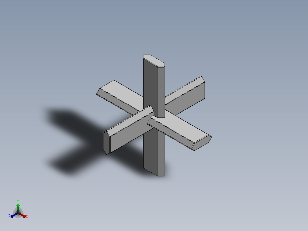 木制接头4正等轴测图