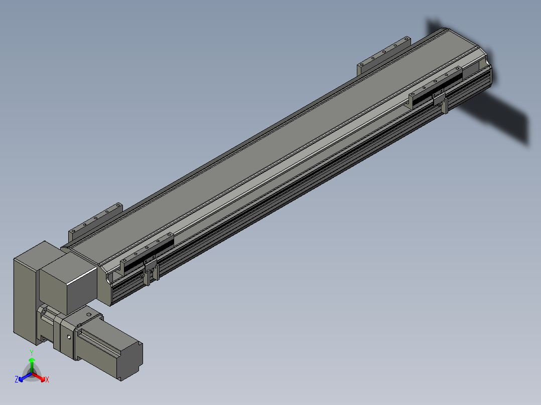 直线模组LHB17-L40-S850-LD设计图纸正等轴测图