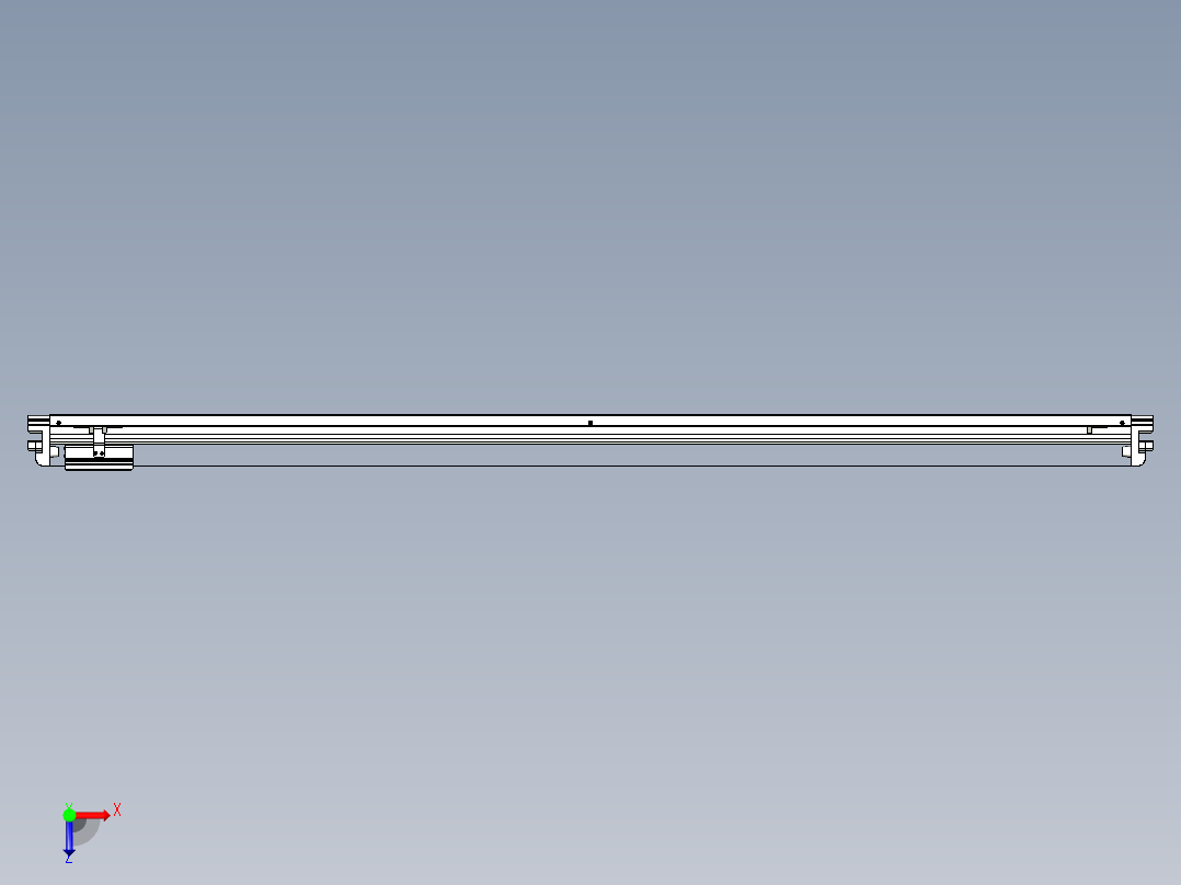 威洛博VL系列3d模型模组VL17E1Y-S1600俯视图