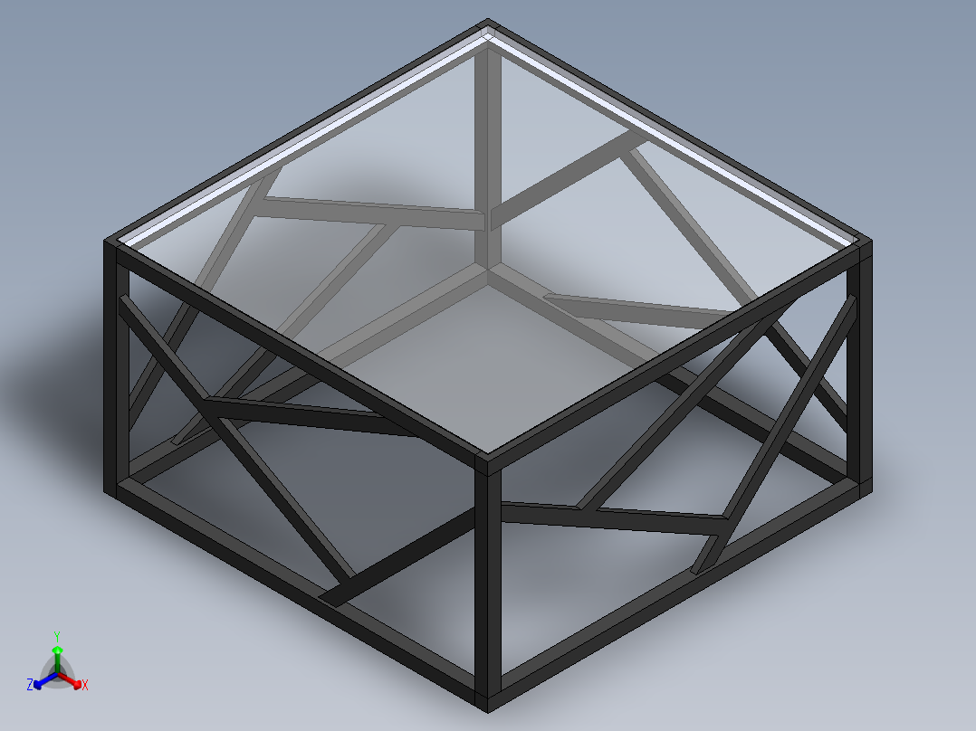 GLASS_TABLE正等轴测图