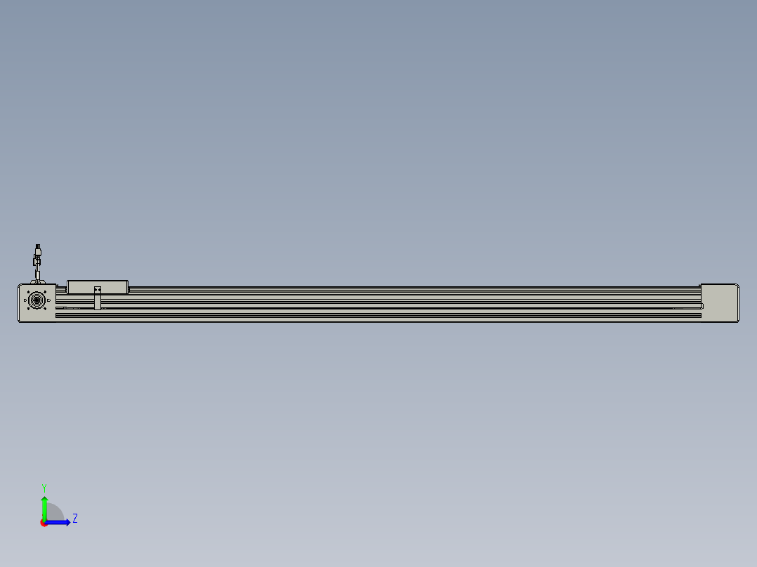 威洛博直线电机模组EB6-L140-S1200-R-P40-MS3左视图
