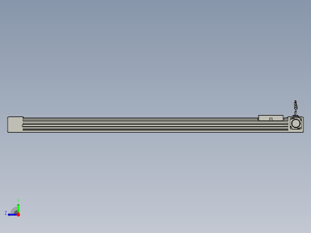 威洛博直线电机模组EB6-L140-S1200-R-P40-MS3右视图