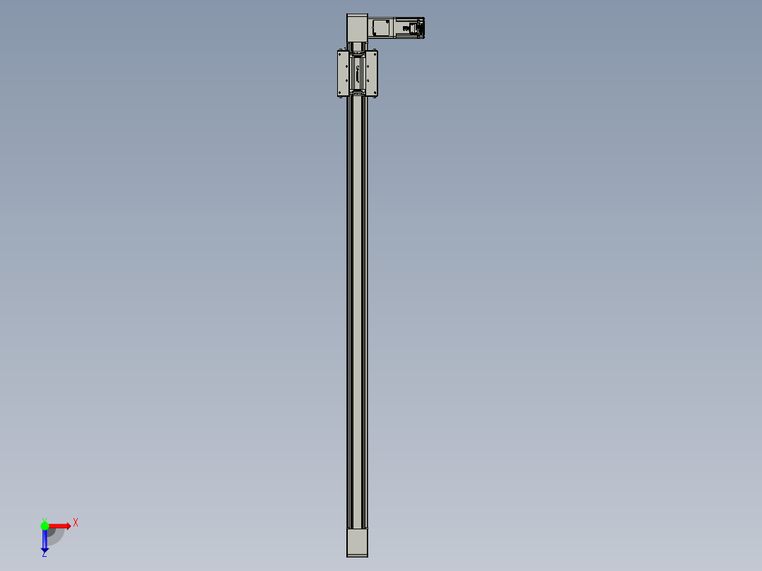 威洛博直线电机模组EB6-L140-S1200-R-P40-MS3俯视图