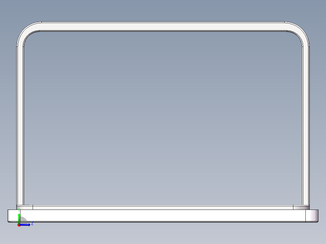 桌子模型左视图