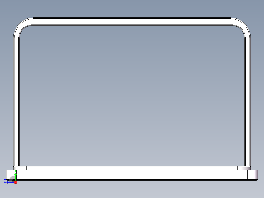 桌子模型右视图