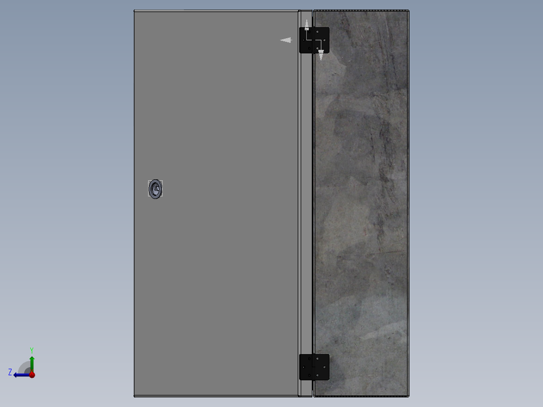 电器柜 电控柜 (77) 机械设计素材右视图