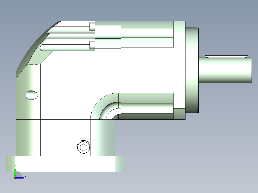 直齿ZPLX142-L1 35-114.3-200-M12.stp左视图