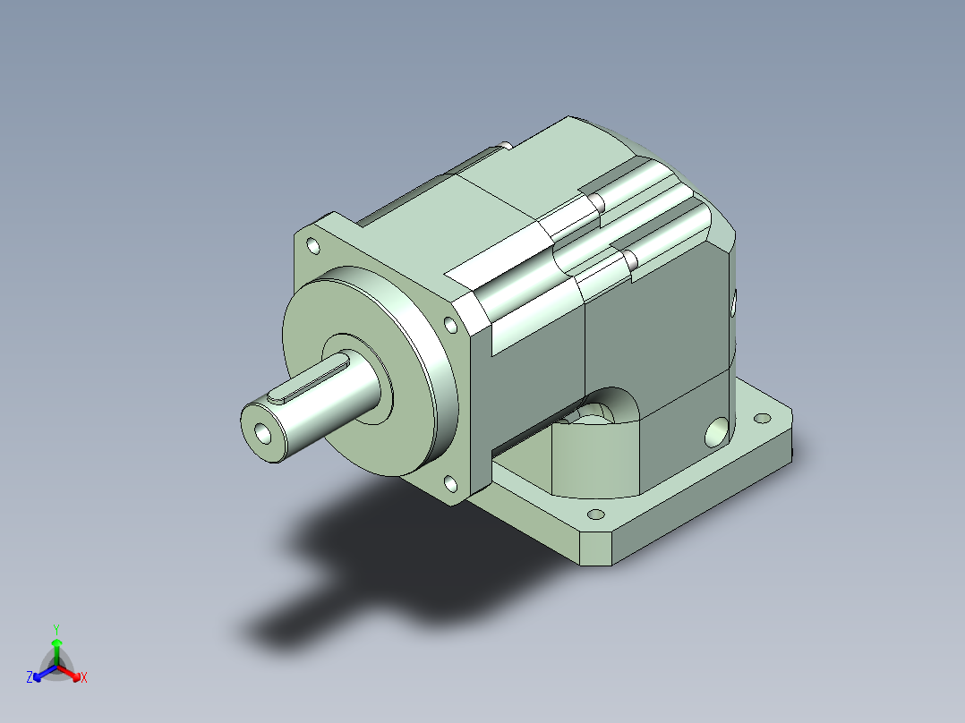 直齿ZPLX142-L1 35-114.3-200-M12.stp正等轴测图