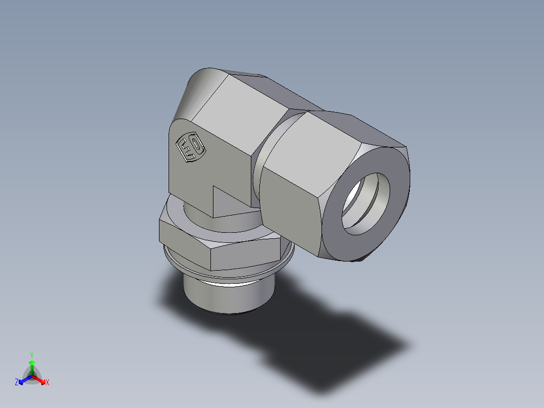 卡套式工业通用硬管接头EO_Adjustable_Locknut_elbow_WEE12ZLMORCF