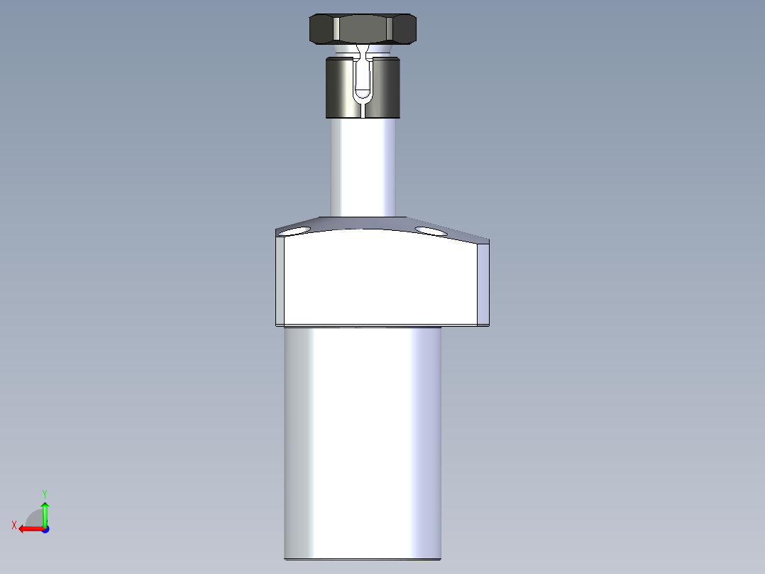 KOSMEKLHA0360-SL-Q15_R01多系列多零件图纸模型后视图