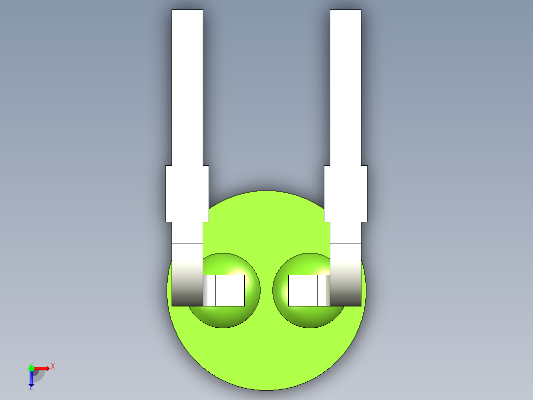 光电元件封装-L-934GD-RA俯视图