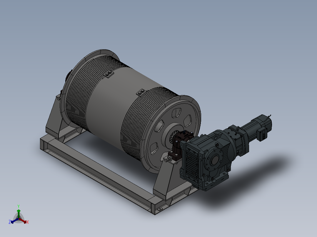 球磨机sw14正等轴测图