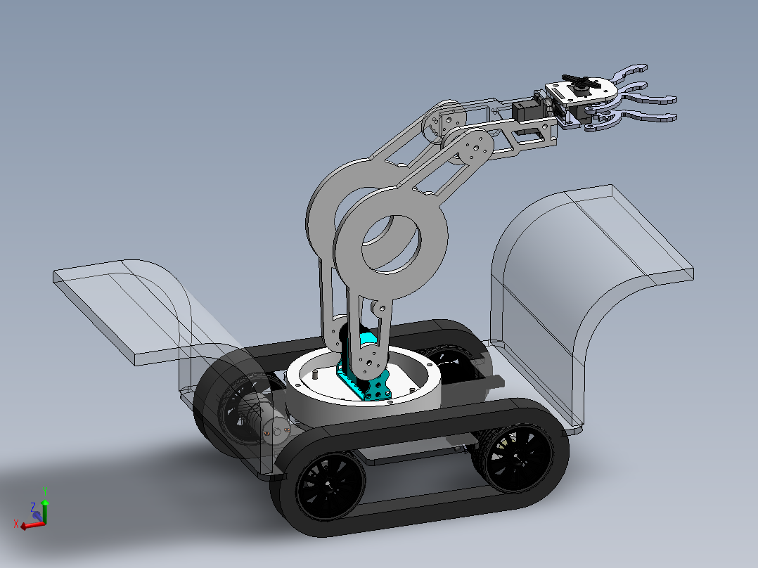 履带行走抓取<span style='color: red'>机器人</span>