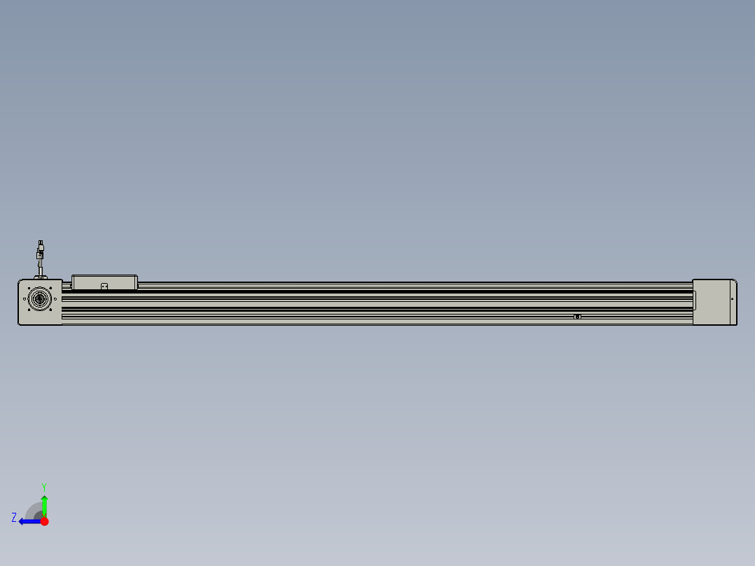 威洛博直线电机模组EB8-L200-S1250-R-P75-MS3右视图