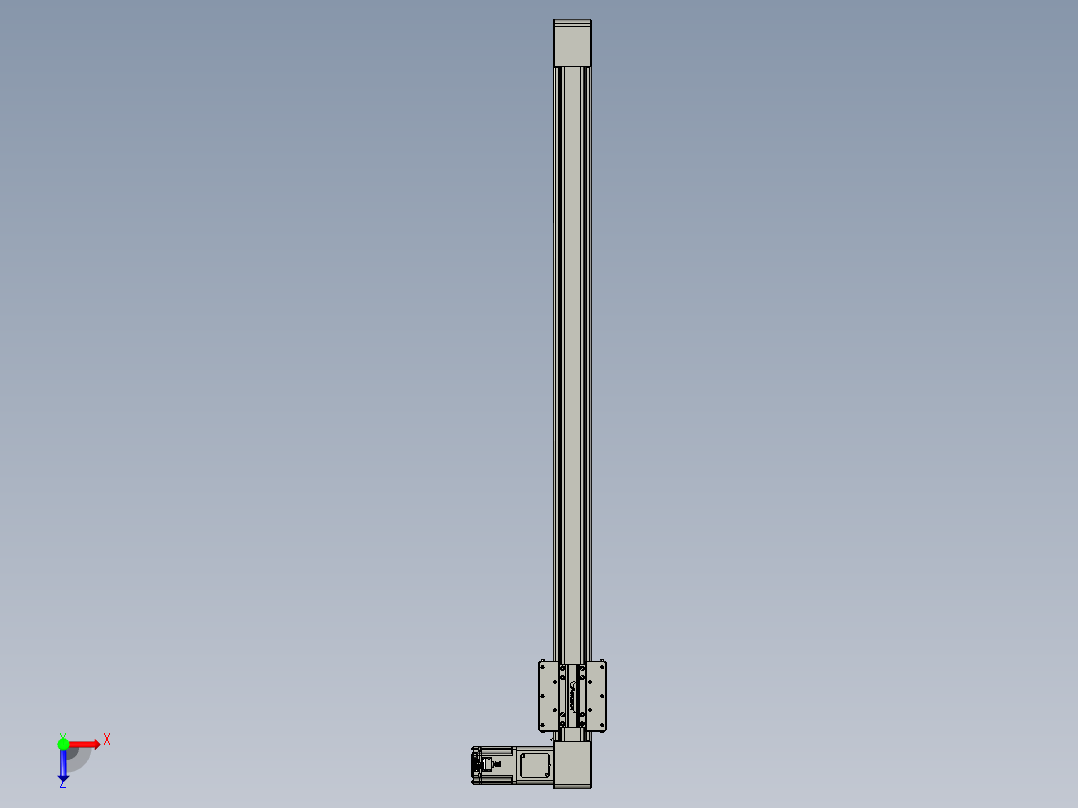 威洛博直线电机模组EB8-L200-S1250-R-P75-MS3俯视图