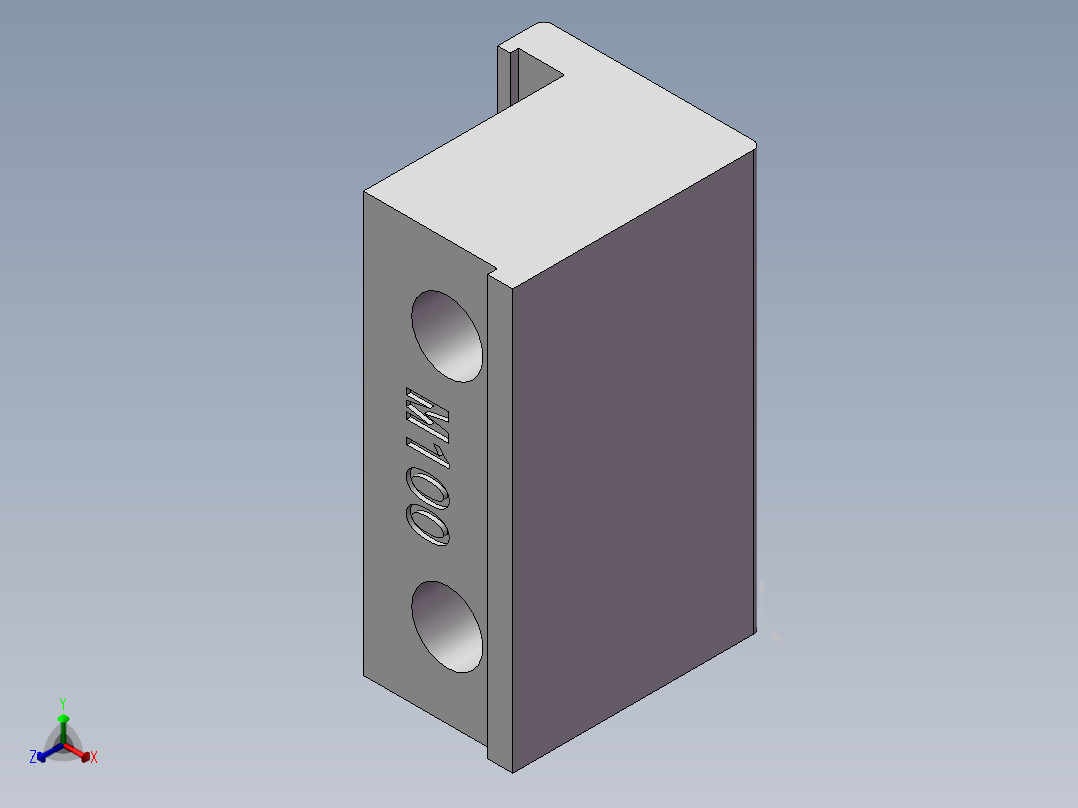 电动滑台模组MTG100安装螺母正等轴测图