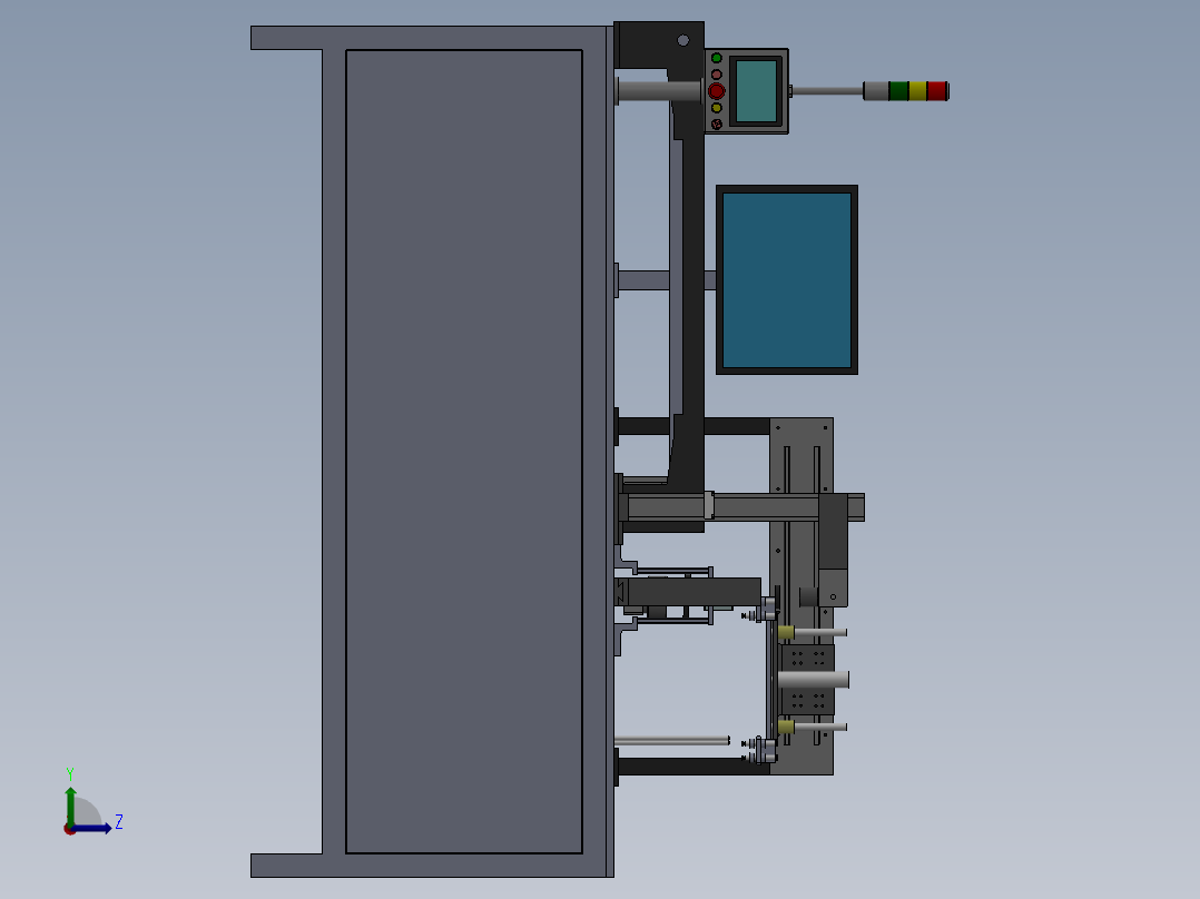 视觉检测系统左视图