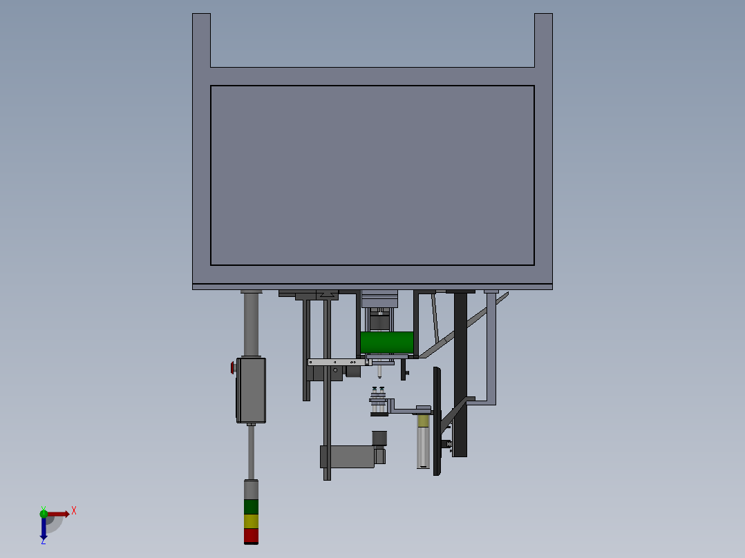视觉检测系统俯视图