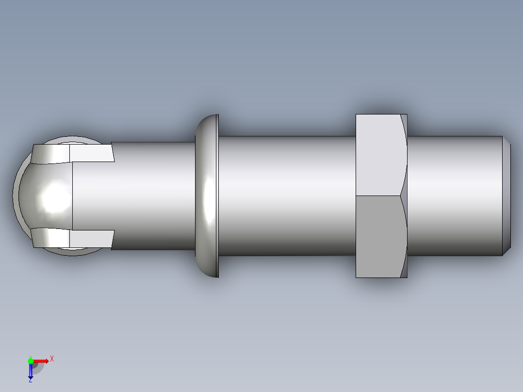 卡套式工业通用硬管接头EO_Bulkhead_elbow_WSV08LOMD71俯视图