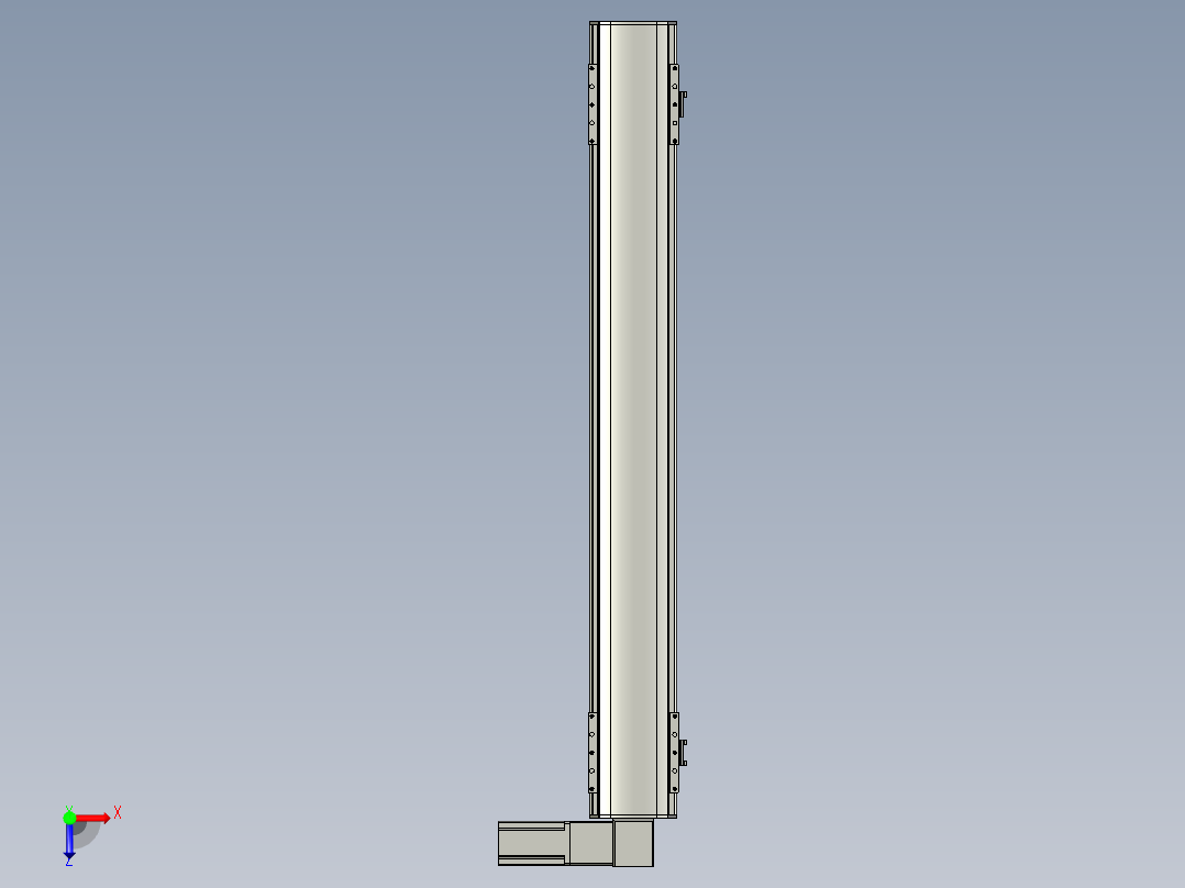 直线模组WG-LHB12-S850-R(B)设计图纸俯视图