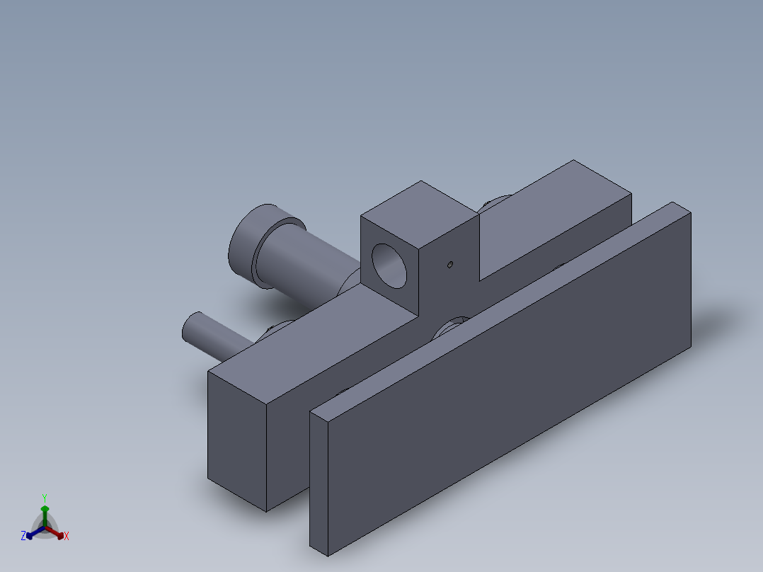 自动控制液压板料剪切生产线设计—液压结合的成品接料架设计正等轴测图