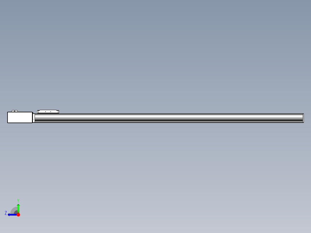 同步带全封闭直线模组TPA-HCB-105D-90-L1400-MR-Y-P20-N3右视图