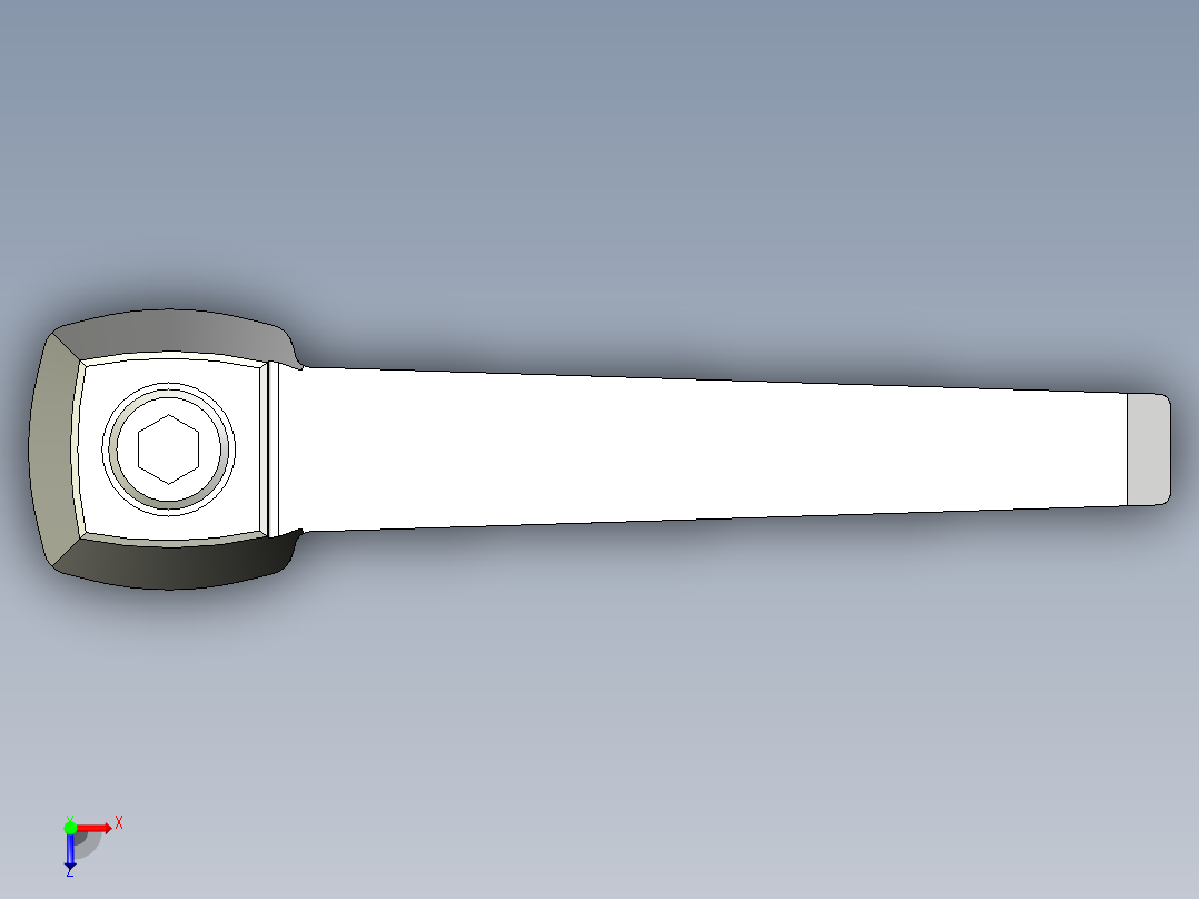 調整式把手(塑膠)MR.-3D多系列多零件图纸模型俯视图