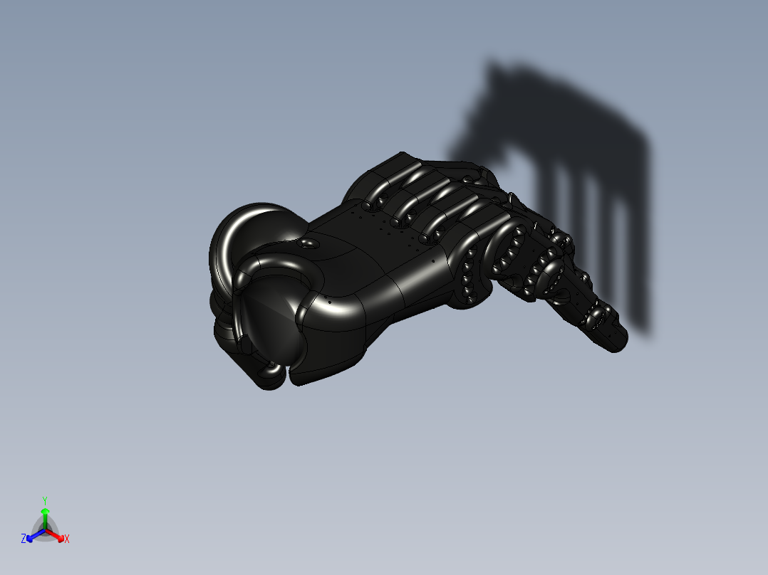 Beringei机器人手掌正等轴测图