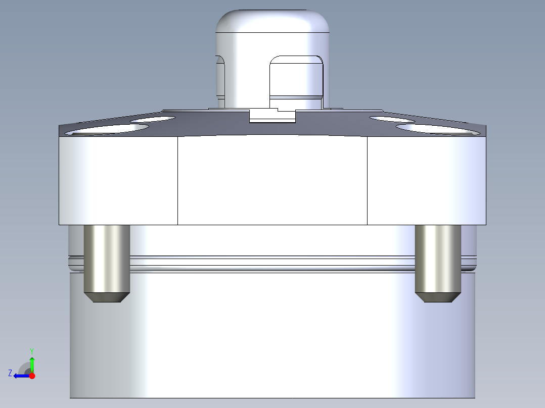 KOSMEKSFK3150-G多系列多零件图纸模型右视图