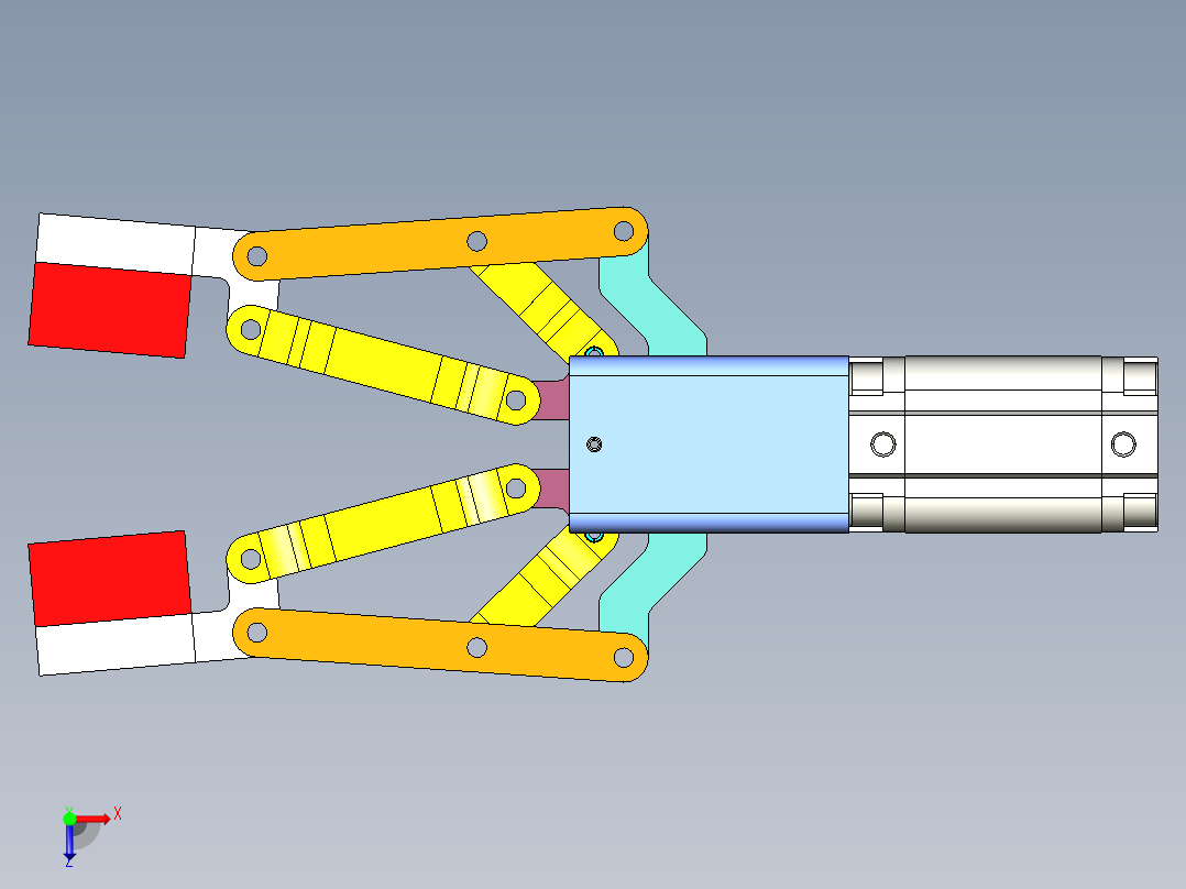 机械爪 3D图纸 (43)俯视图