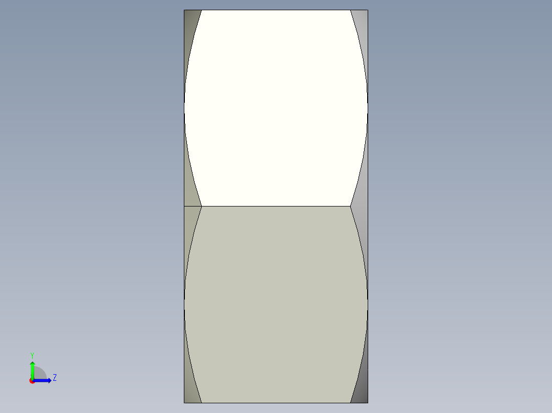DIN 934 螺母-M3.5 Nut.STEP左视图