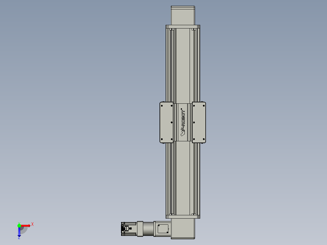 威洛博直线电机模组EB20-L224-S800-R-ZP75-MS3-5K俯视图