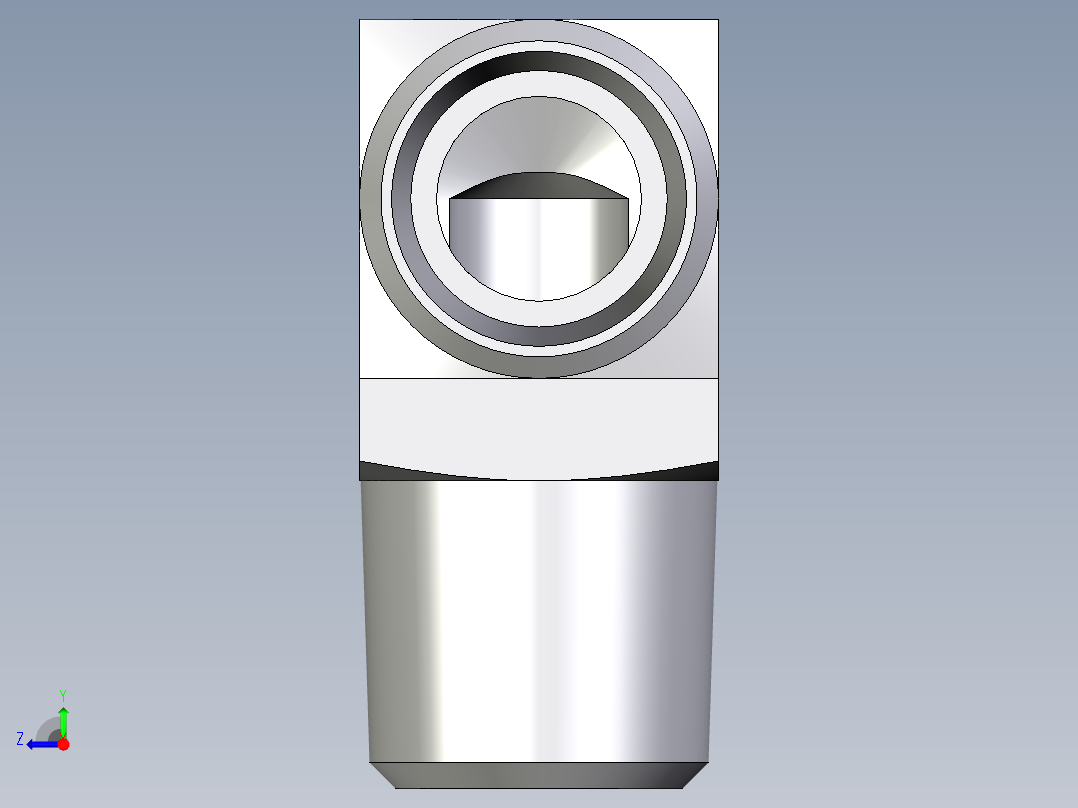 卡套式工业通用硬管接头EO_Male_stud_elbow_WE10LLRCFX右视图