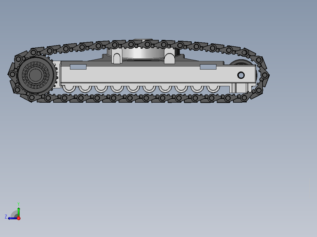 under carriage履带底盘结构右视图