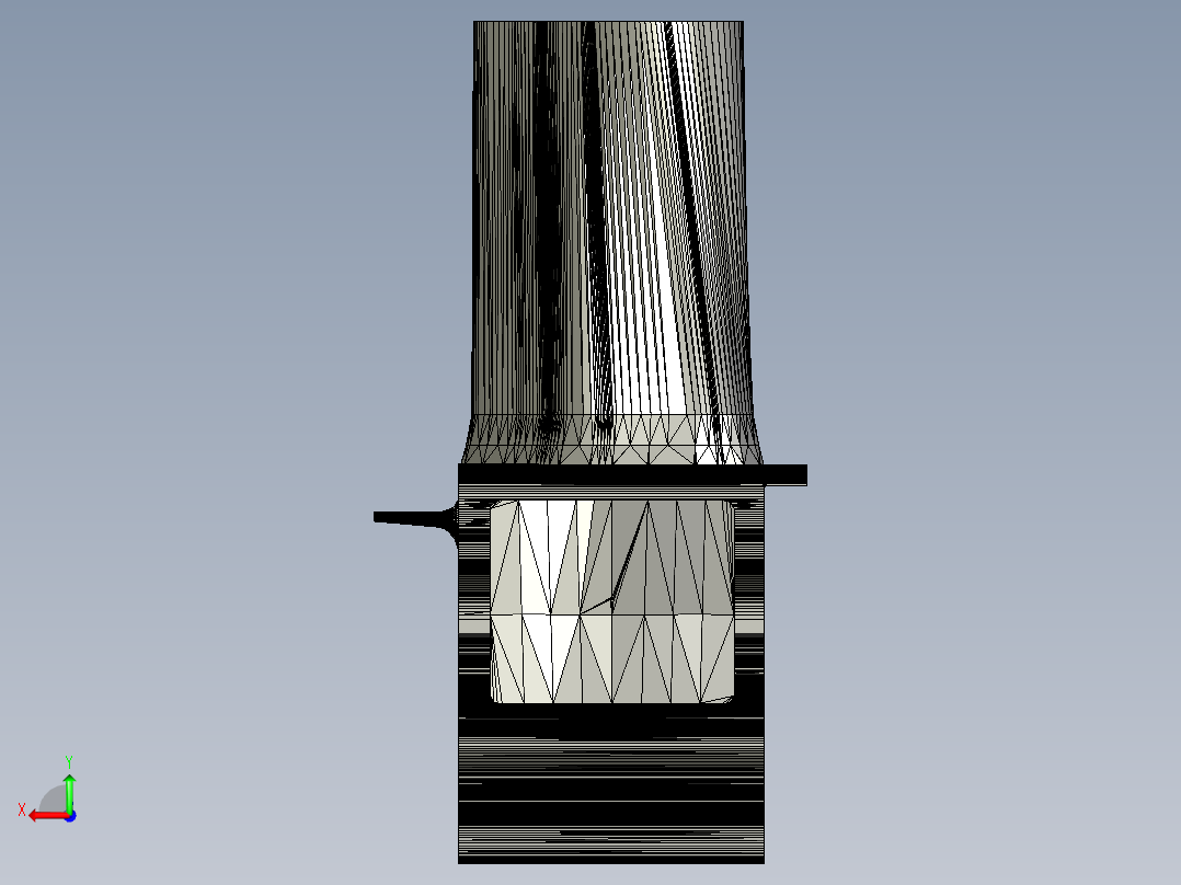 涡轮 叶片 涡扇 (23)后视图