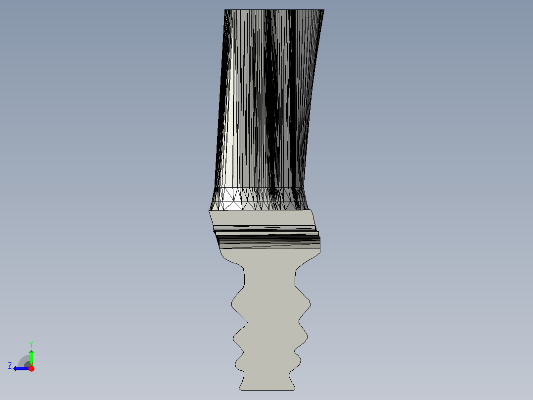涡轮 叶片 涡扇 (23)右视图