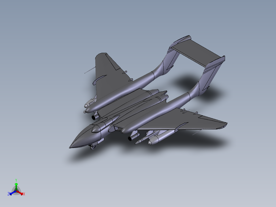 飞机1 (8)正等轴测图