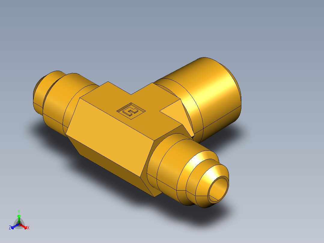 扩口式工业通用硬管接头Male Branch Tee 145F-4-4