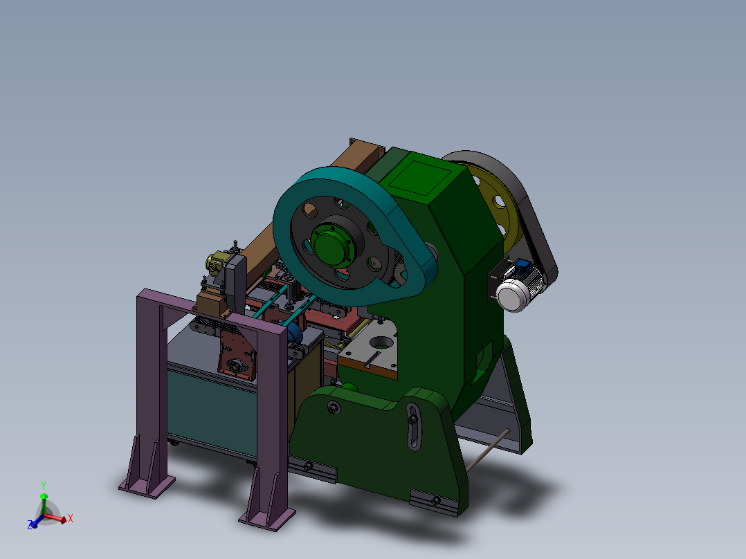 冲床自动上下料机<span style='color: red'>3D</span>模型图纸 非标自动化机械<span style='color: red'>3D</span>图纸设计