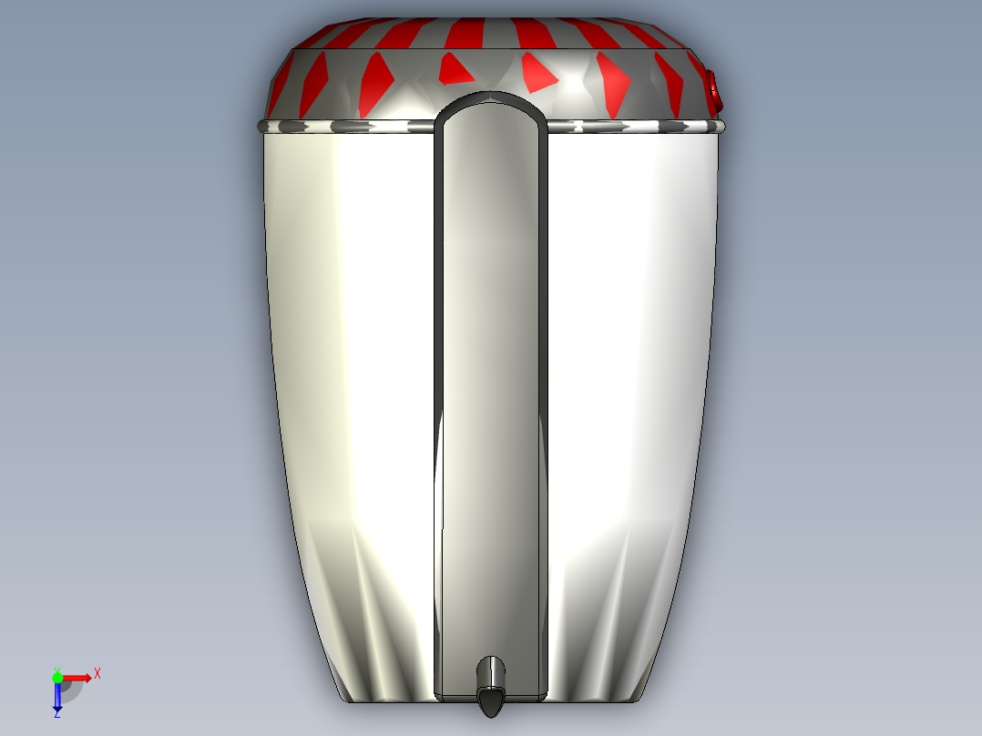 电热水壶俯视图