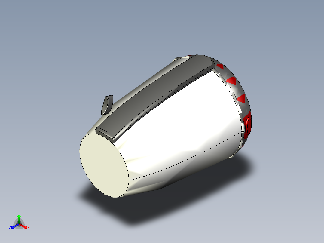 电热水壶正等轴测图