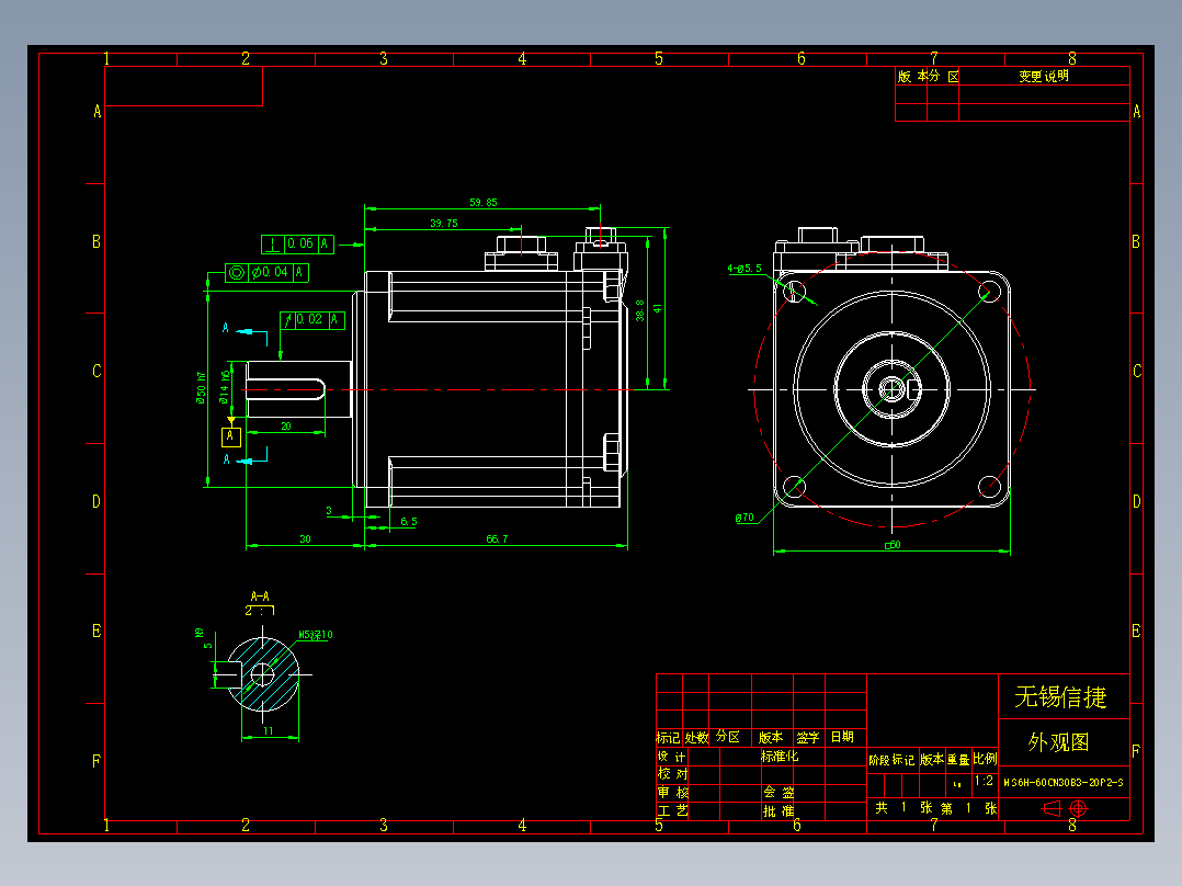 电机MS6H-60CN30B3-20P2-S.DWG