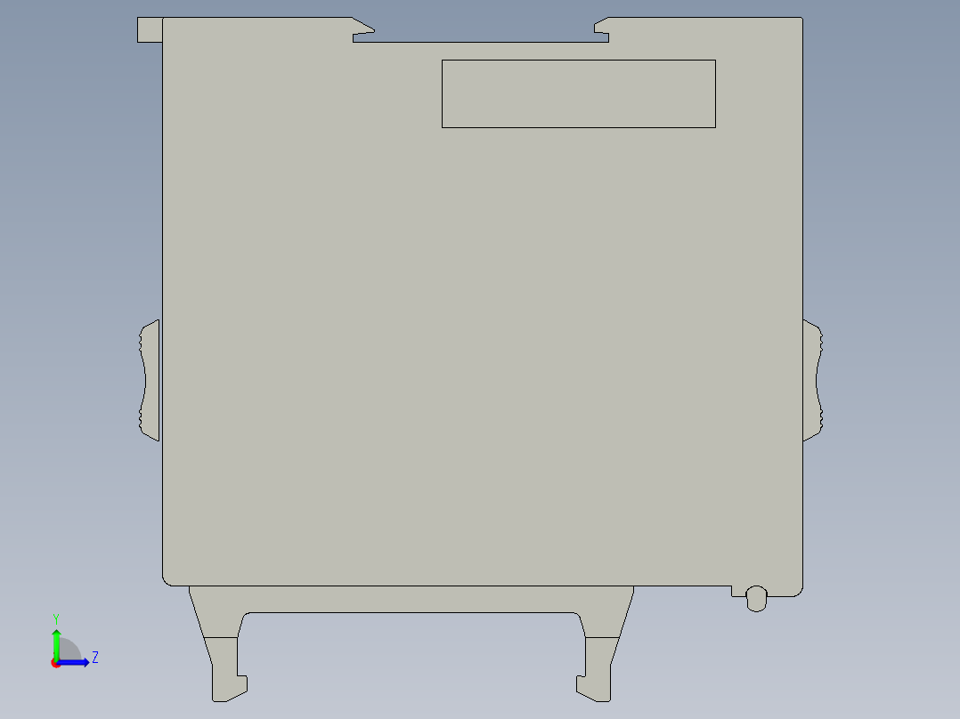 基恩士KV-SC20_kc图纸模型左视图