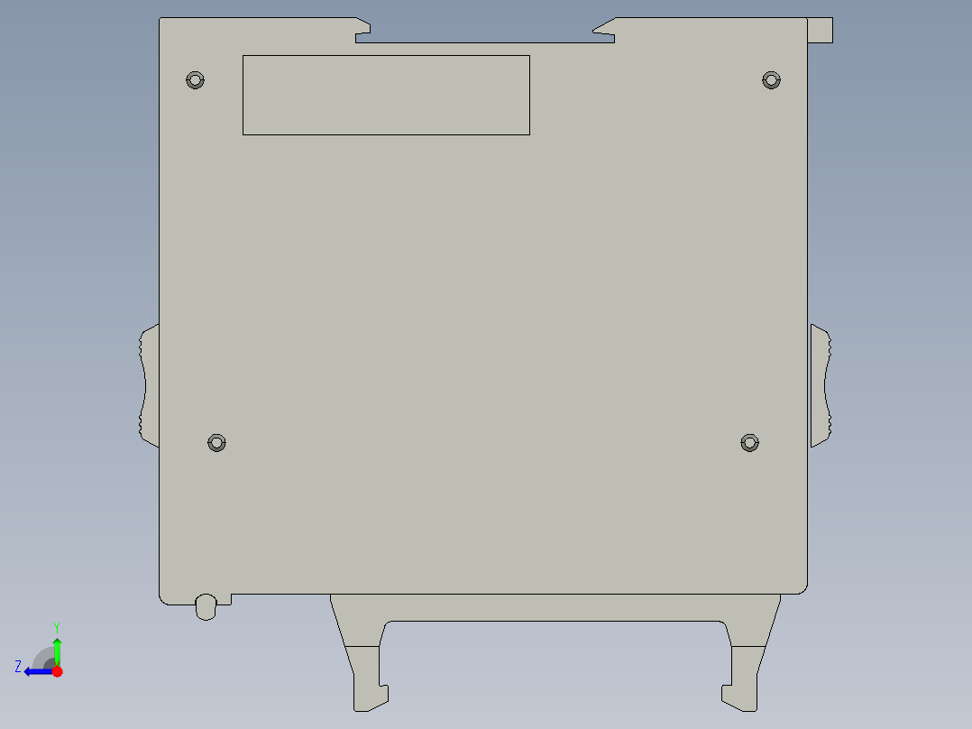 基恩士KV-SC20_kc图纸模型右视图