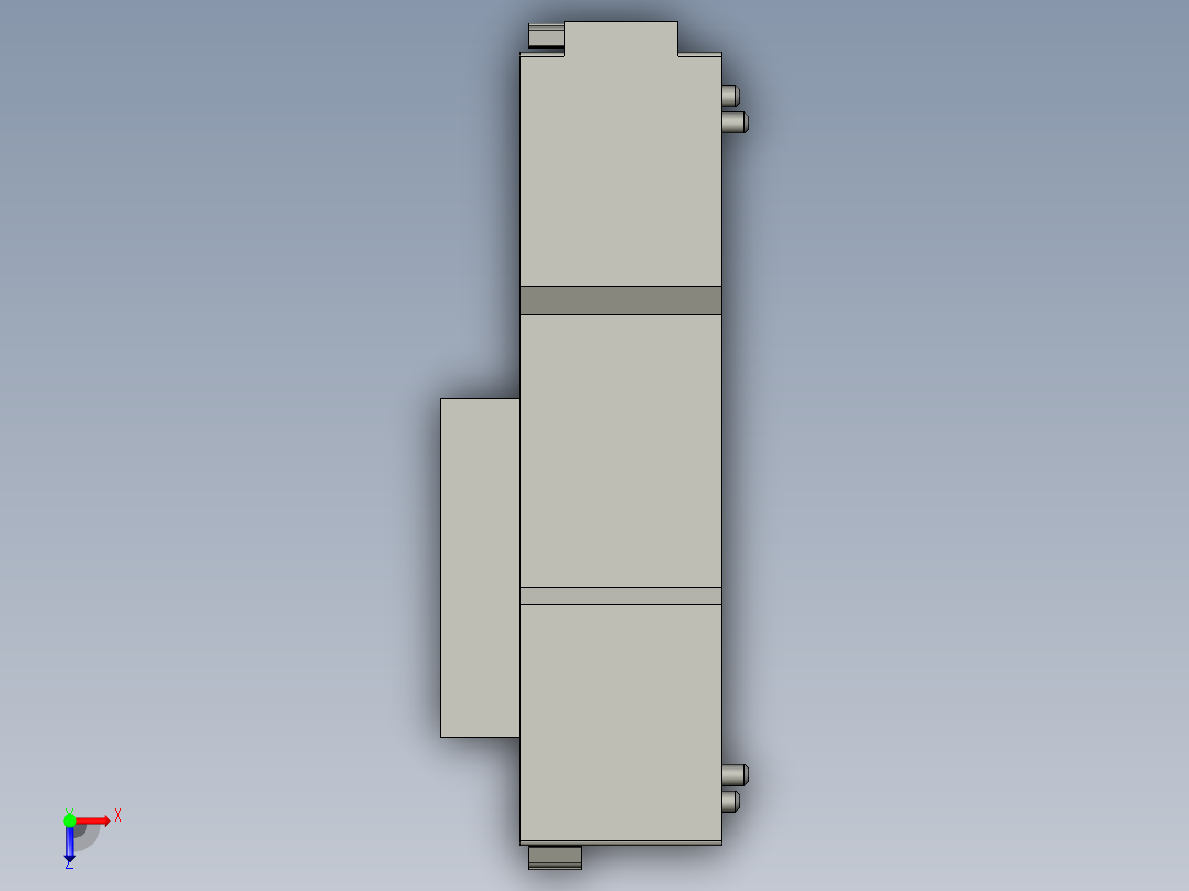 基恩士KV-SC20_kc图纸模型俯视图