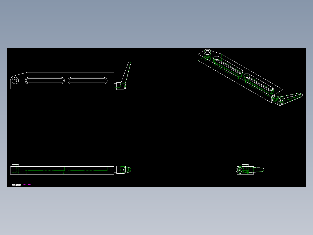 浮動支撐座2322(A)-2D多系列多零件图纸模型